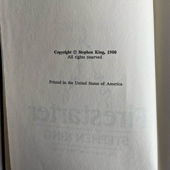 1980 Stephen King ‘Fire Starter’ - Picture 8 of 8